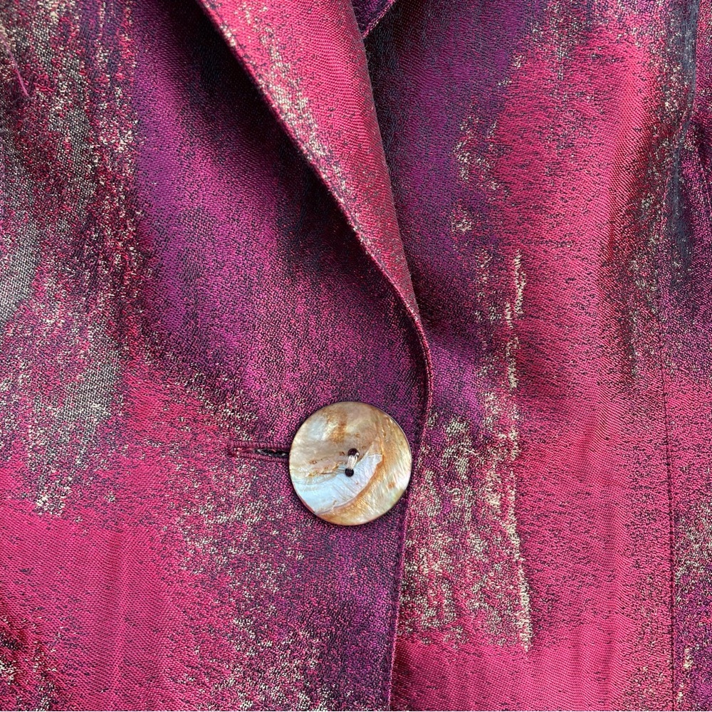 Finley | Red Shimmer Blazer Jacket - Picture 4 of 11